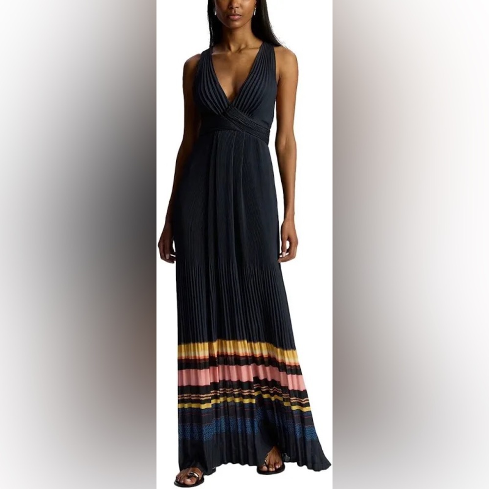 A.L.C. Everly Pleated Gown. Sz: 4 - Picture 2 of 7